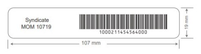 RFID метка UHF на металл Syndicate MOM 10719, NXP UCODE, 81,07x19x1.1 мм